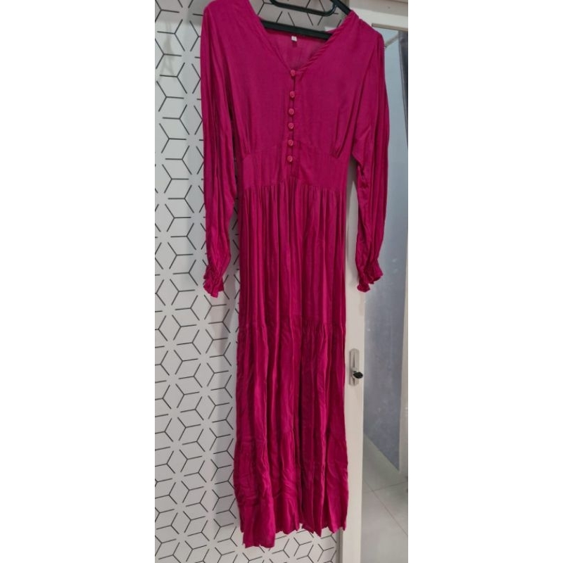 Dress Pantai Pink Fanta