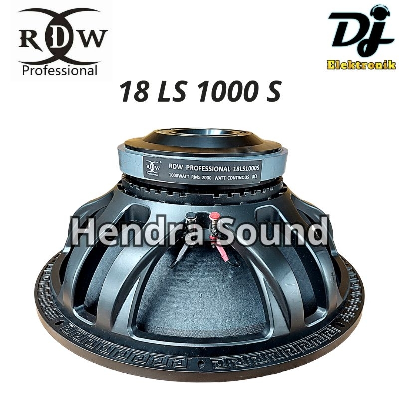 RDW ● 18 LS 1000S / 18 LS1000 S - Speaker Komponen (18 inch)