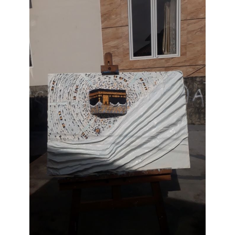 lukisan texture kabah