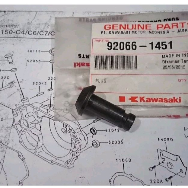 PLUG MESIN ORIGINAL KAWASAKI NINJA KIS R ORIGINAL KAWASAKI
