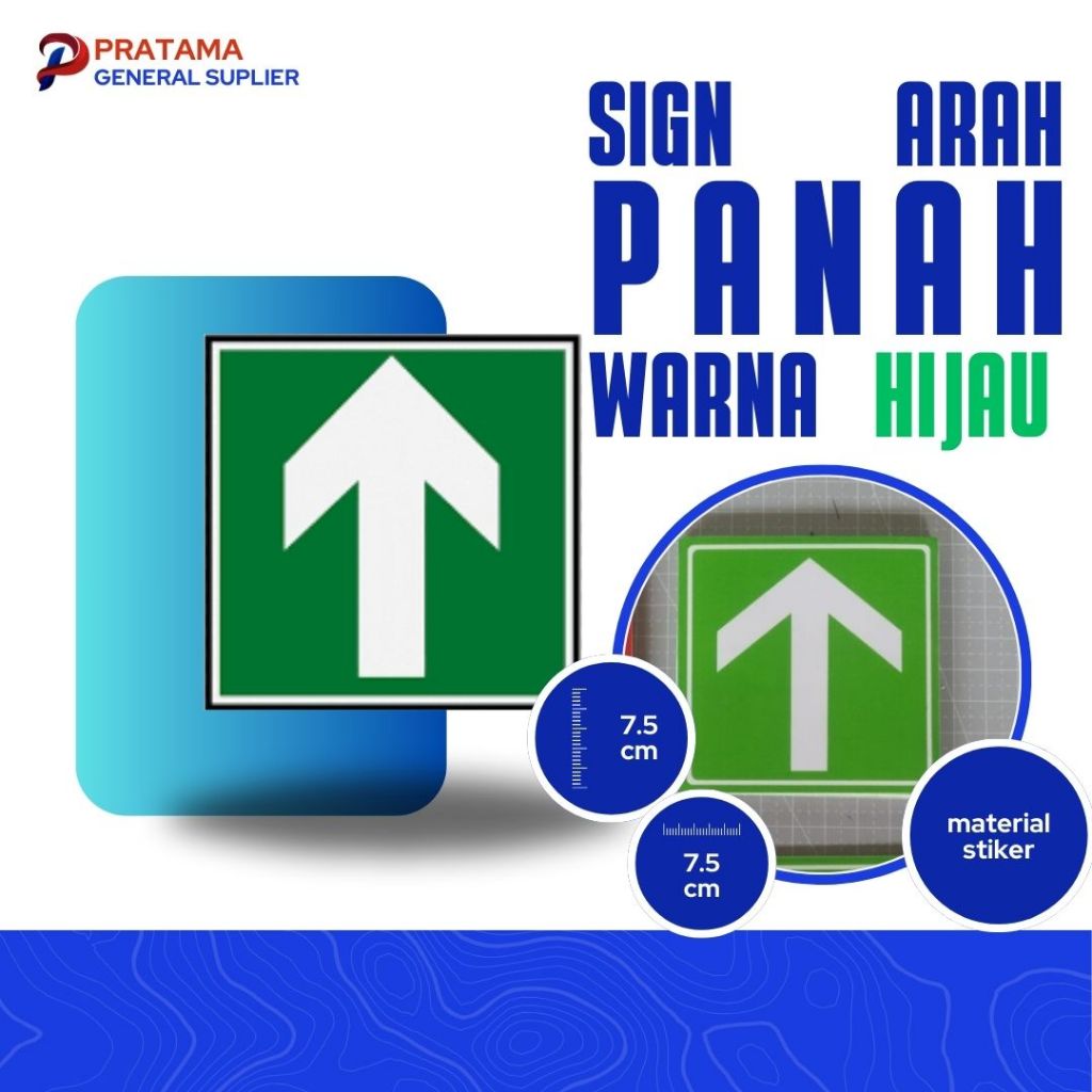 

Sign Stiker Arah Panah Warna Hijau