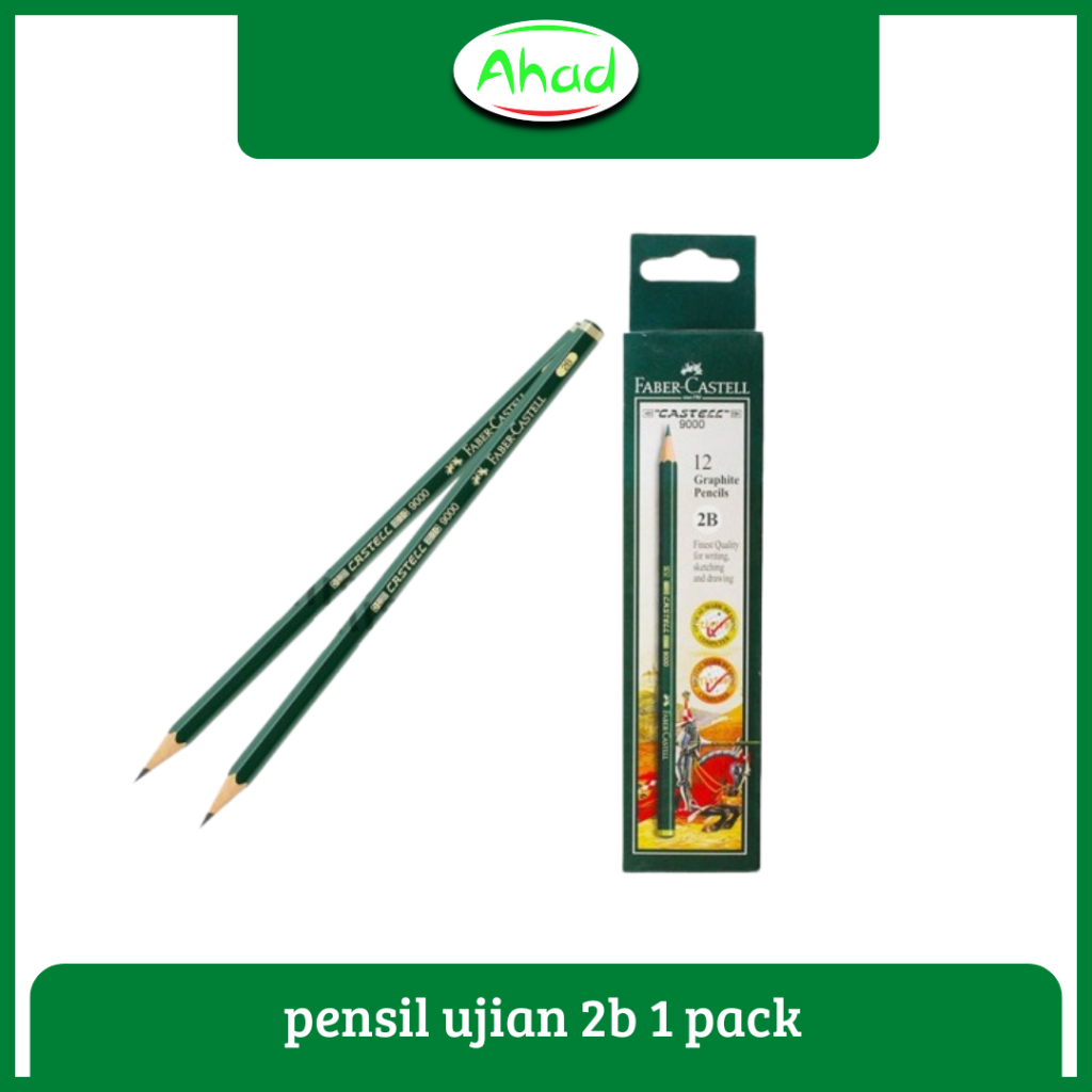 

Pensil Ujian Faber Castell 2B / PENSIL FOR COMPUTER 2B SATU PAK