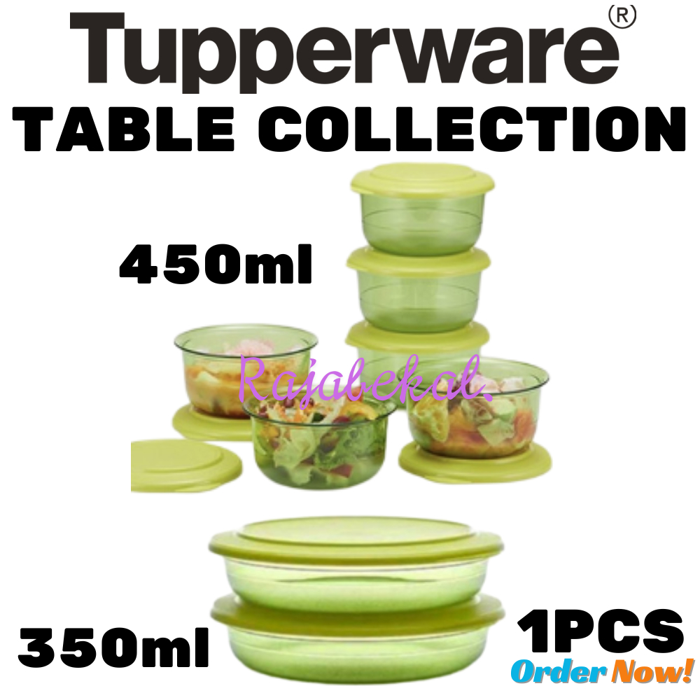 PROMO Tupperware  Table Collection Hijau 350ml 450ml 1pcs