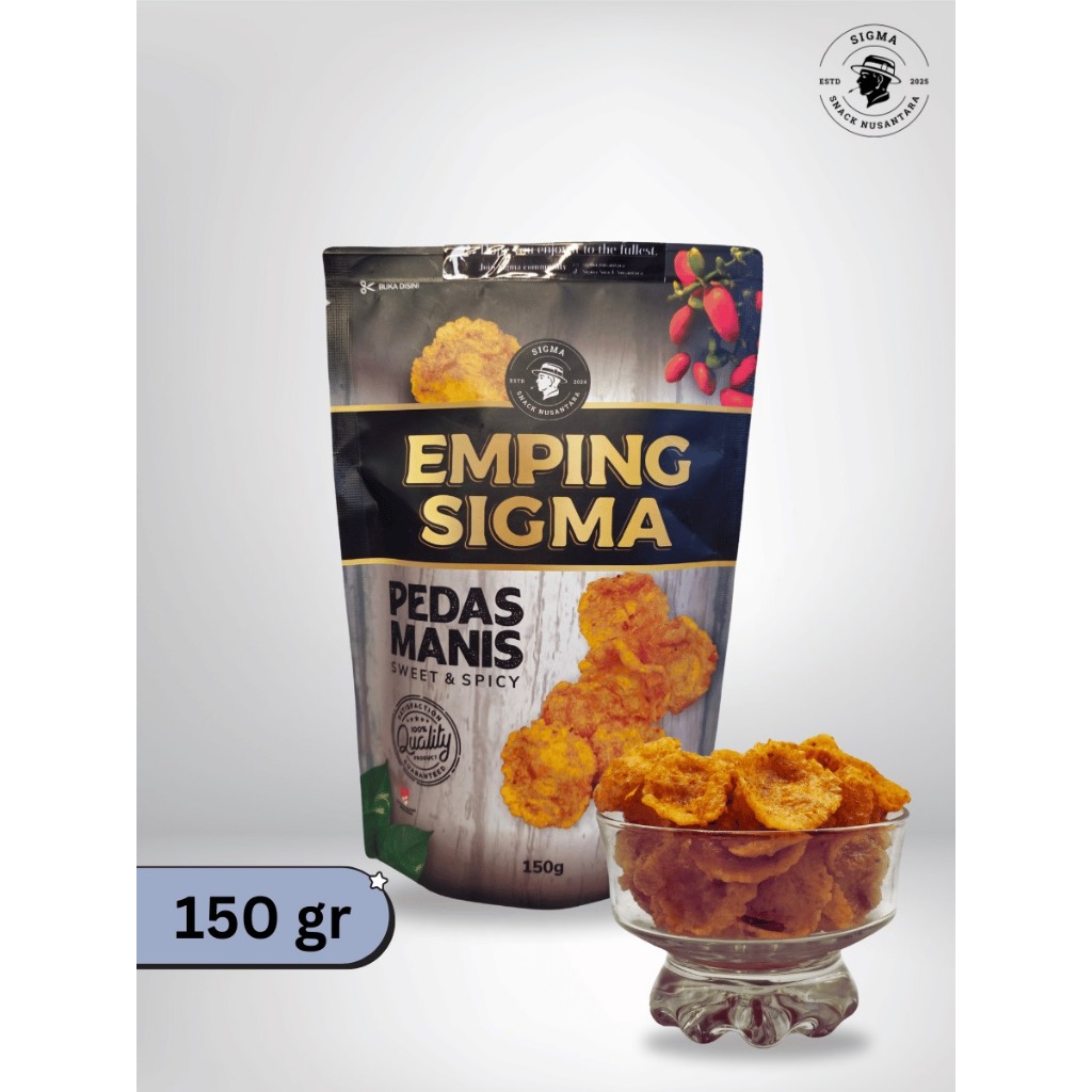 

Sigma Snack - Emping Sigma - Emping Premium Pedas Manis 150gram