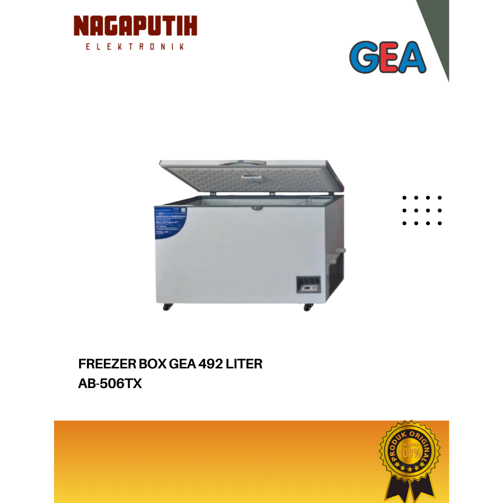 GEA CHEST FREEZER box AB-506TX Garansi Resmi