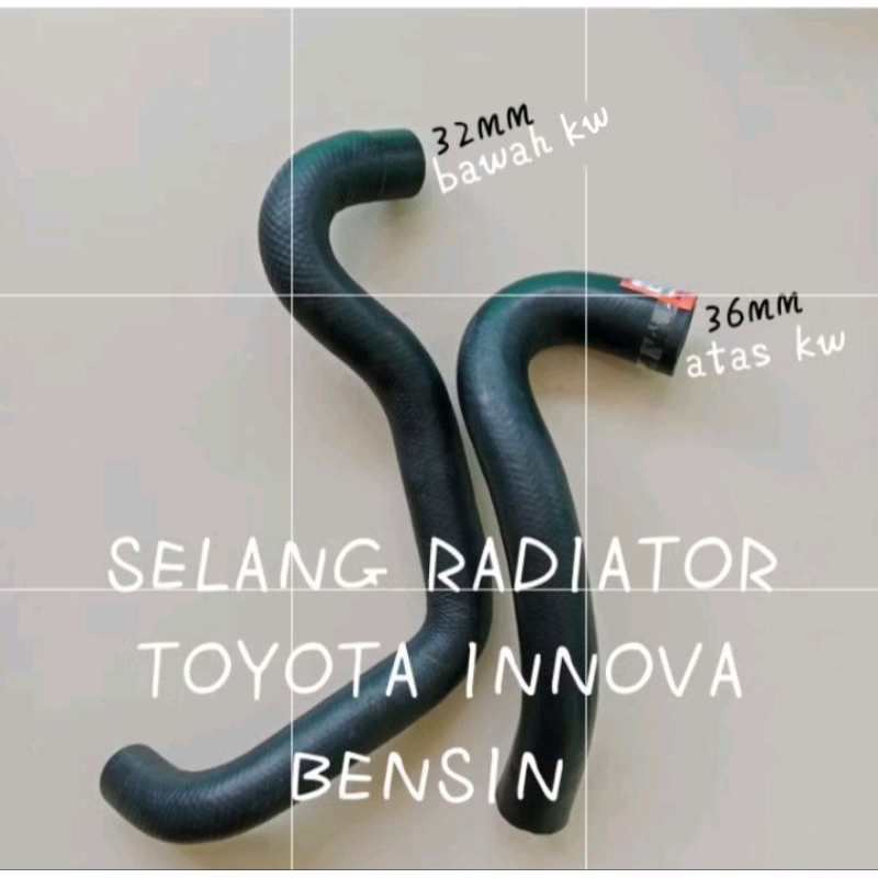 SELANG RADIATOR TOYOTA INNOVA BENSIN ATAS BAWAH