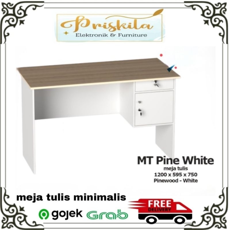 meja tulis Gstar pine white / meja belajar anak / meja kerja olympic mt 120 / furniture Palembang/ p