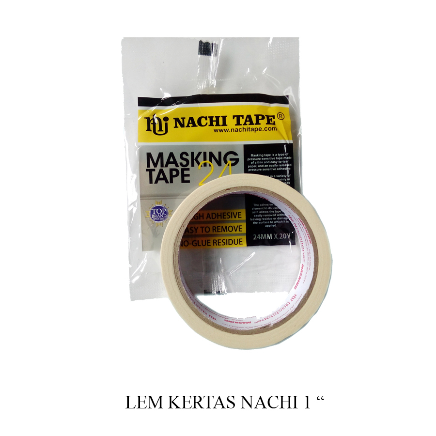 

Lem - Selotip - Isolasi Kertas nachi / startape tebal.