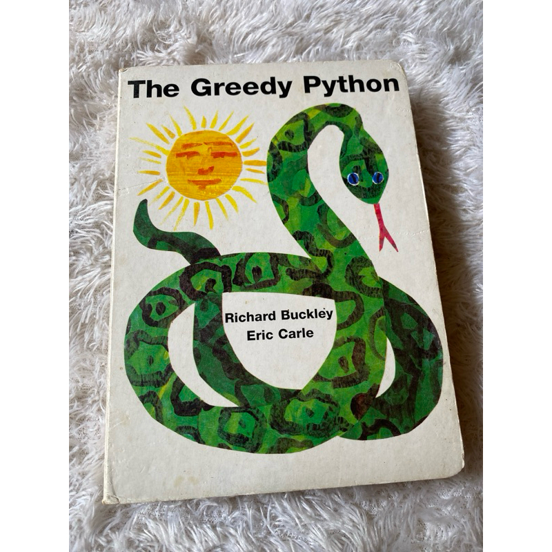 Boardbook preloved The Greedy Python-By Eric Carle