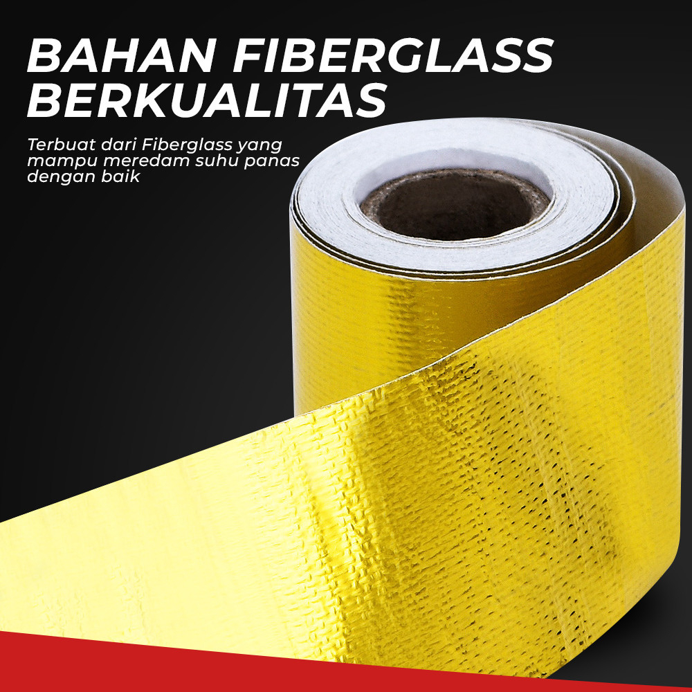 LAKBAN EMAS PEREDAM PANAS KNALPOT PIPA MESIN MOBIL PANAS EXHAUST