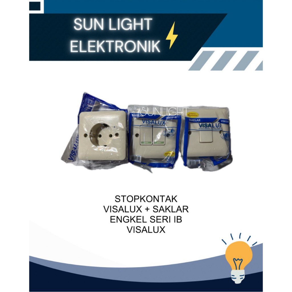 Stop Kontak IB Visalux + Saklar Visalux Engkel / Seri