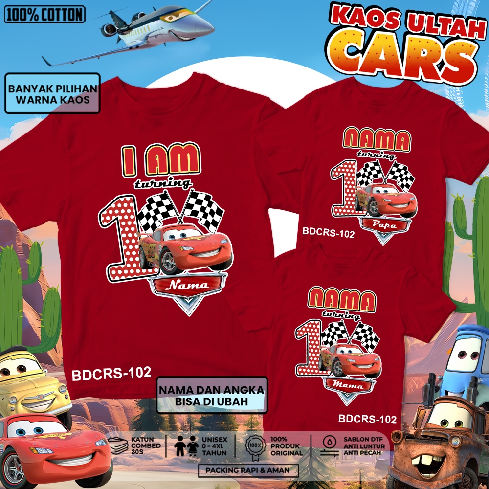 kaos ulang tahun couple family | kaos ulang tahun anak | kaos ultah couple keluarga birthday Cars