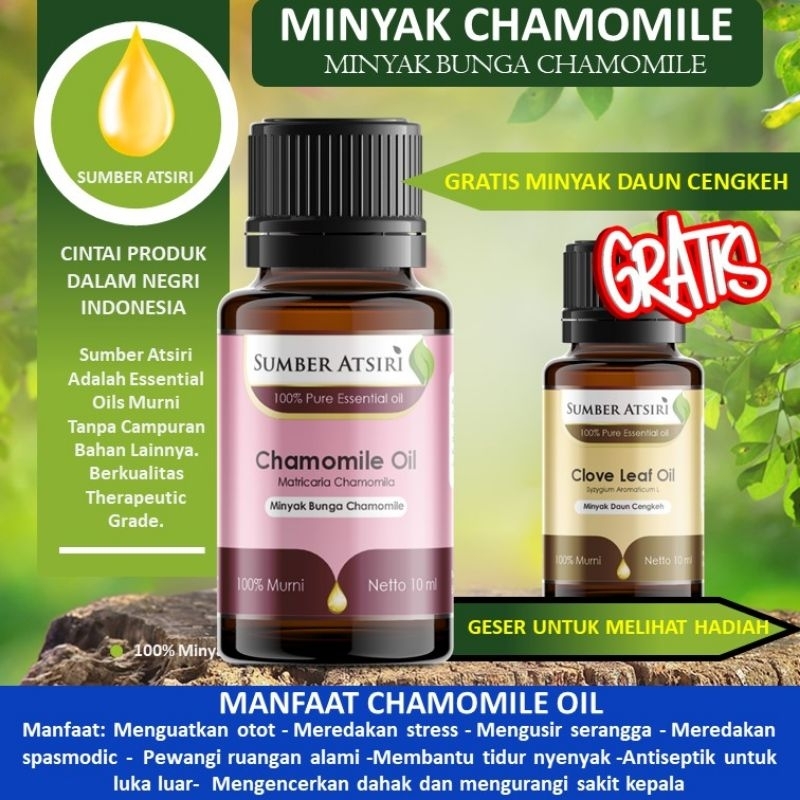 SUMBER ATSIRI - RENCH CHAMOMILE Essential oil 100% Murni Minyak Atsiri