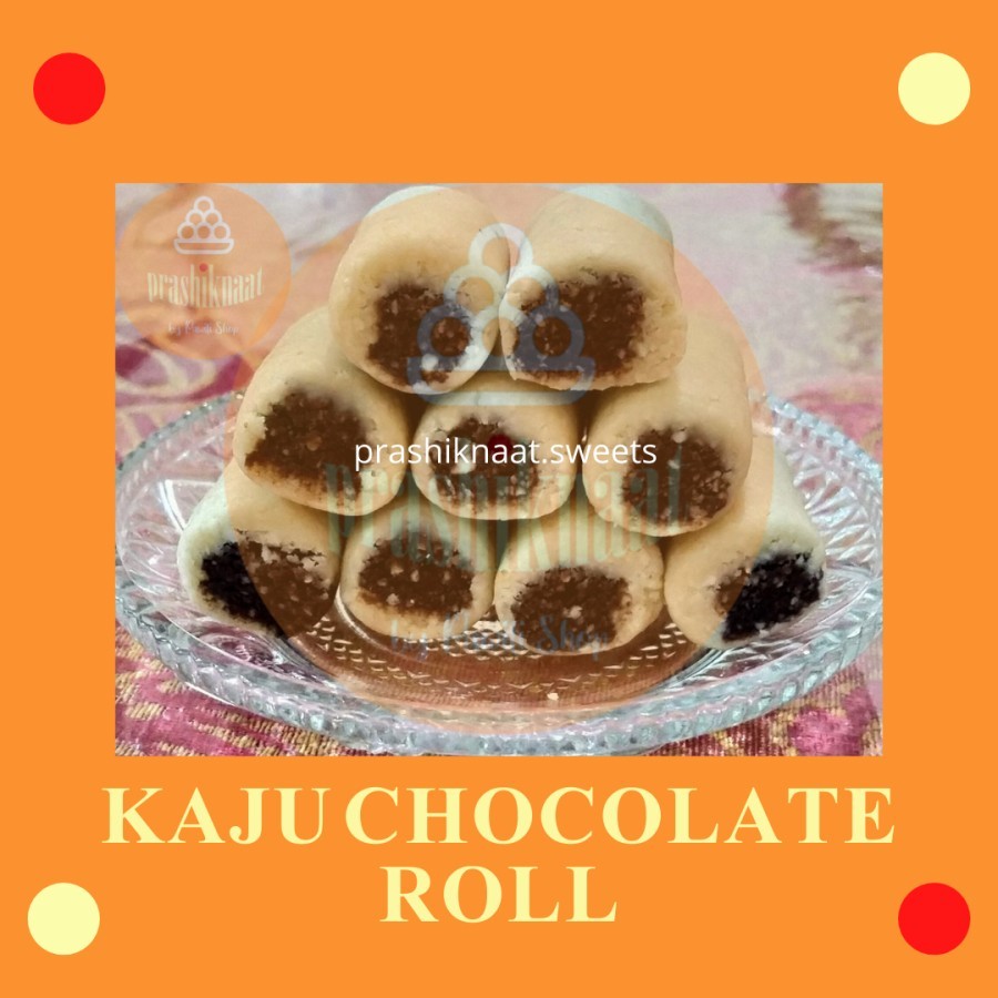 

Kaju Chocolate Roll [Indian Sweets] - 100g