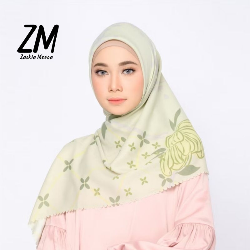 ZM - Zaskia Mecca Hijab /Kerudung motif pastel 2025 by zaskia mecca