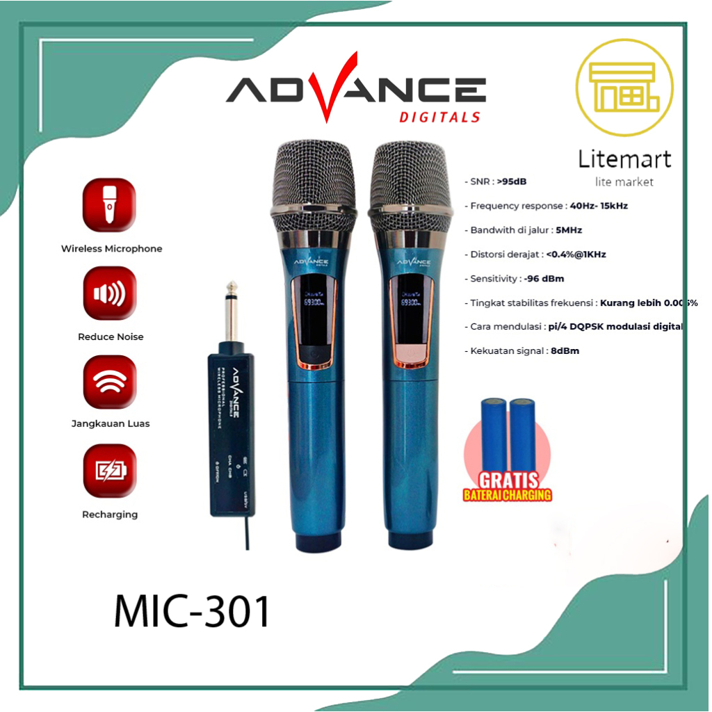 ADVANCE MIC WIRELESS MIC-301