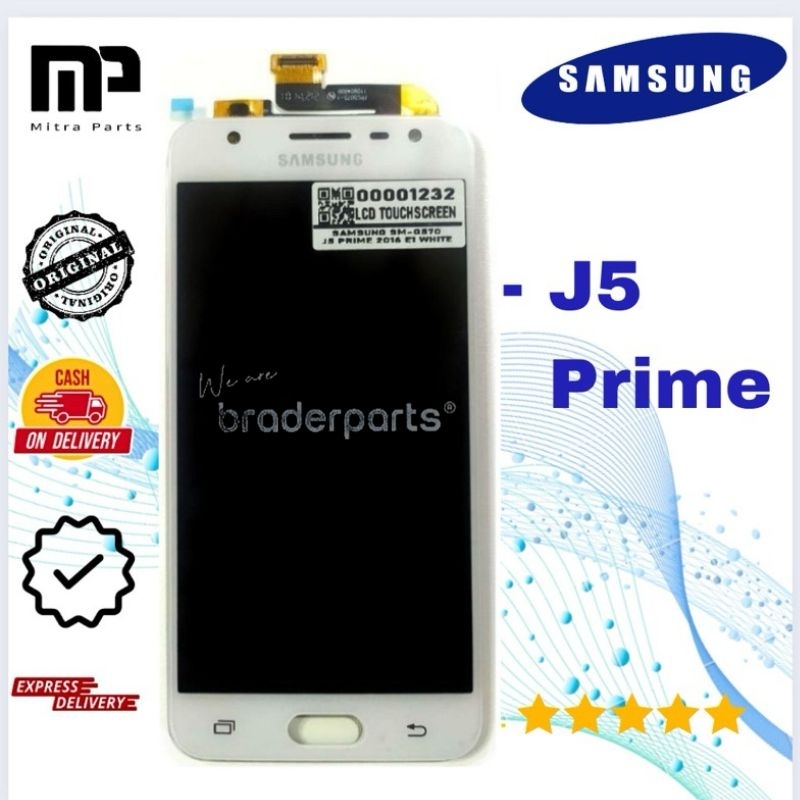 LCD TOUCHSCREEN SAMSUNG SM-G570 / J5 PRIME 2016 BPE WHITE BRADERPARTS