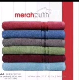handuk merah putih 70x135
