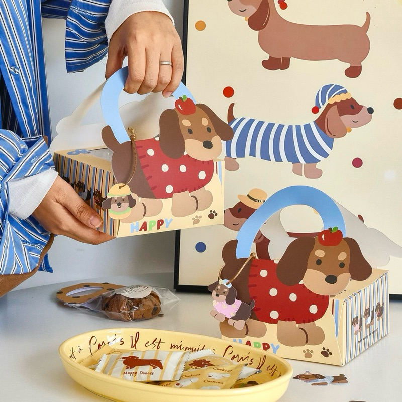 HAND PACKAGING DOG COOKIES BISCUIT CAKE SPIKOE BIRTHDAY TART CANDY KEMASAN KUKIS KUE BISKUIT SPIKU S