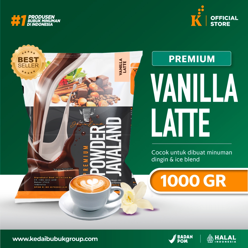 

Bubuk Minuman Powder Drink Premium Vanilla Latte Javaland 1 kg