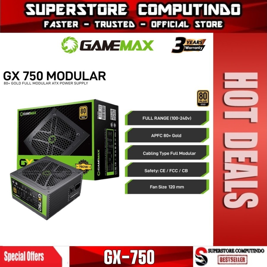 gamemax GX-750 Power Supply
