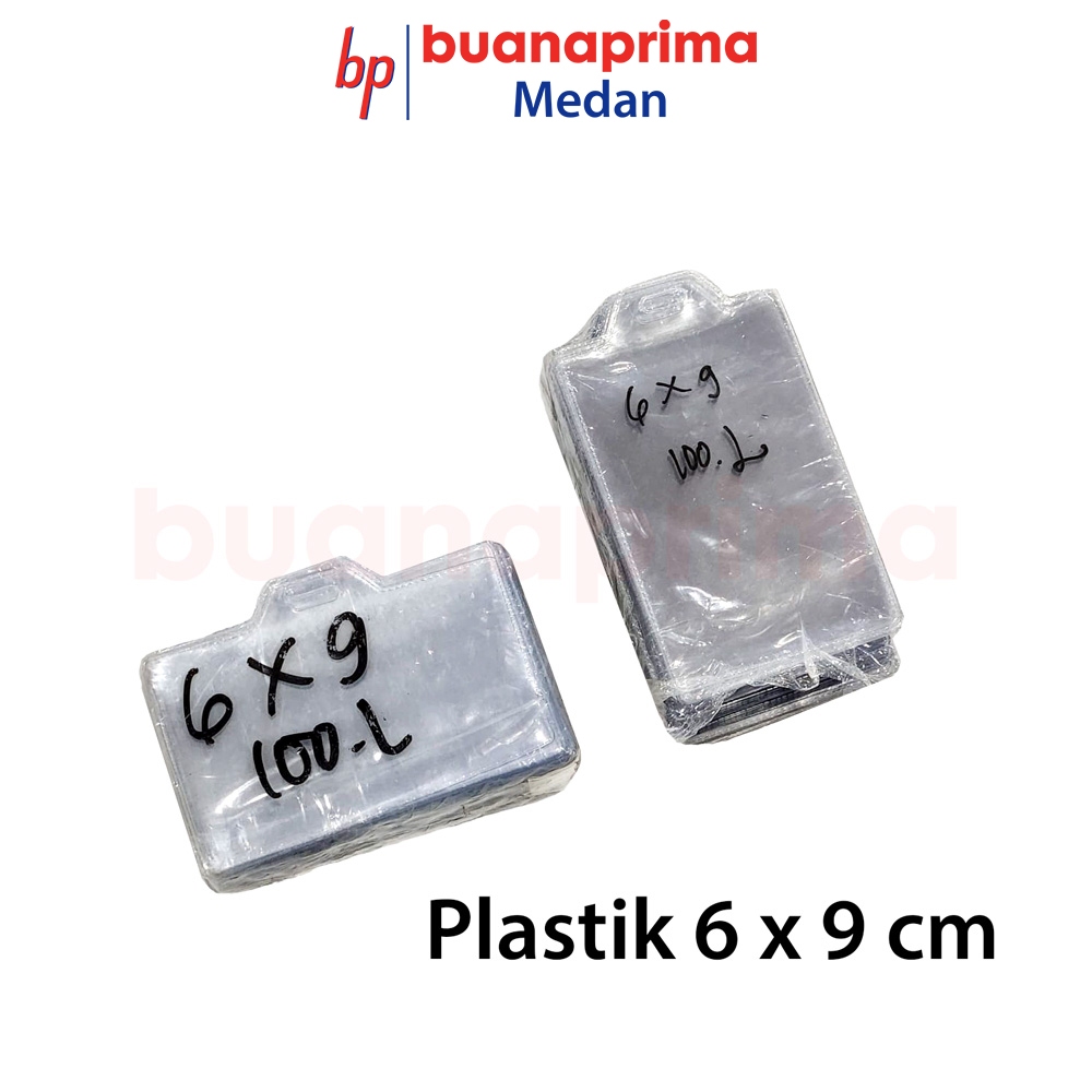 

PLASTIK ID CARD 6 x 9 cm isi 100 pcs Name Tag Holder Panitia Pengenal Tegak Tidur
