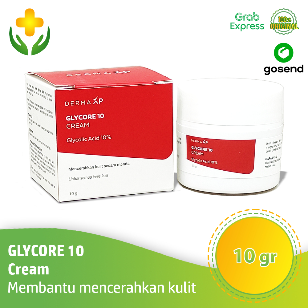 Glycore 10% Cream 10 gr Krim Bintik Hitam Hiperpigmentasi Glycore 10 Cream Glycore Cream 10%