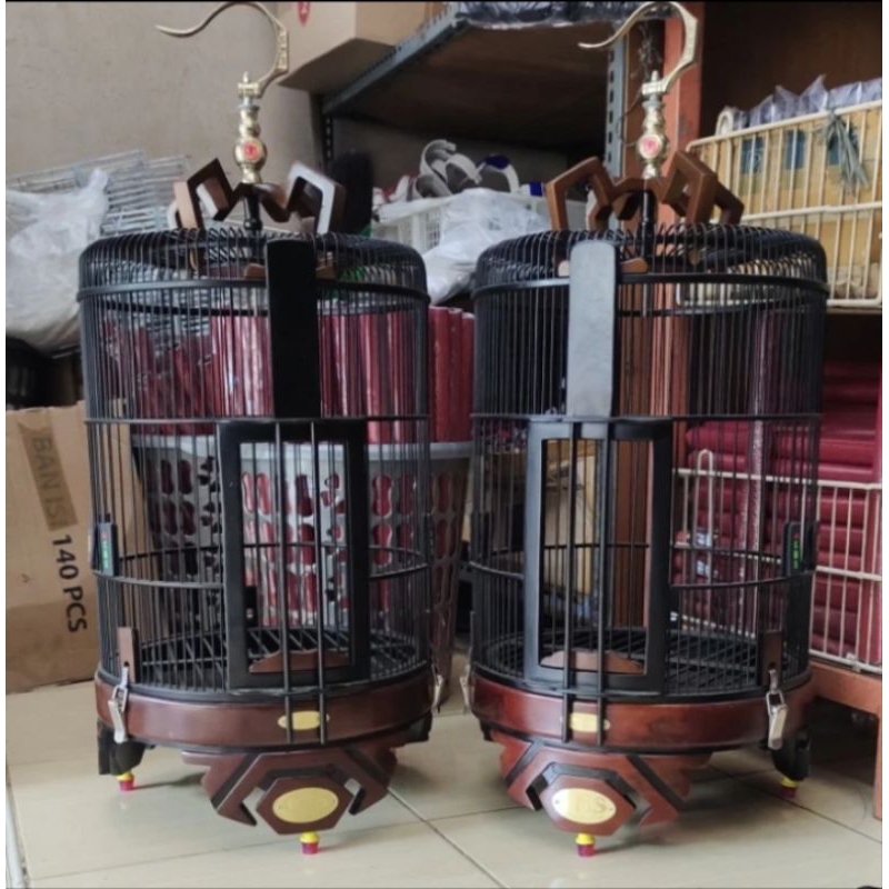 sangkar burung Anis wambie cucak cungkok dll kayu jati