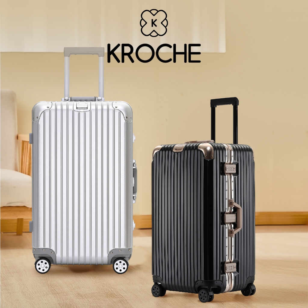 Kroche - Koper Kabin Bagasi 22/32 Inch TSA Lock Koper Fiber Polycarbonate Tahan Banting