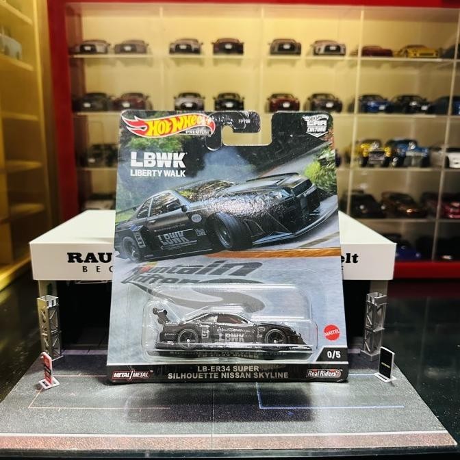 SKUYY HOTWHEELS CHASE MOUNTAIN LB ER34 SUPER SILHOUETTE NISSAN SKYLINE BLACK