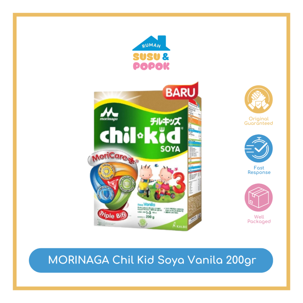 Morinaga Chil Kid Soya 3 1-3 Tahun Vanila 200gr