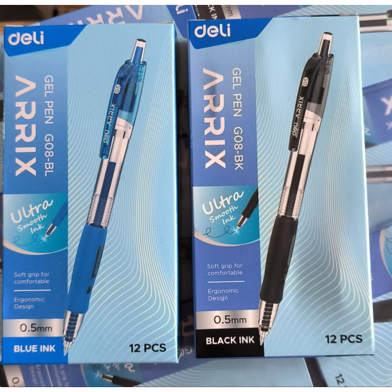 

PULPEN GEL ARRIX 0,5 MM DELI | GEL PEN G08-BL | GEL PEN G08-BK
