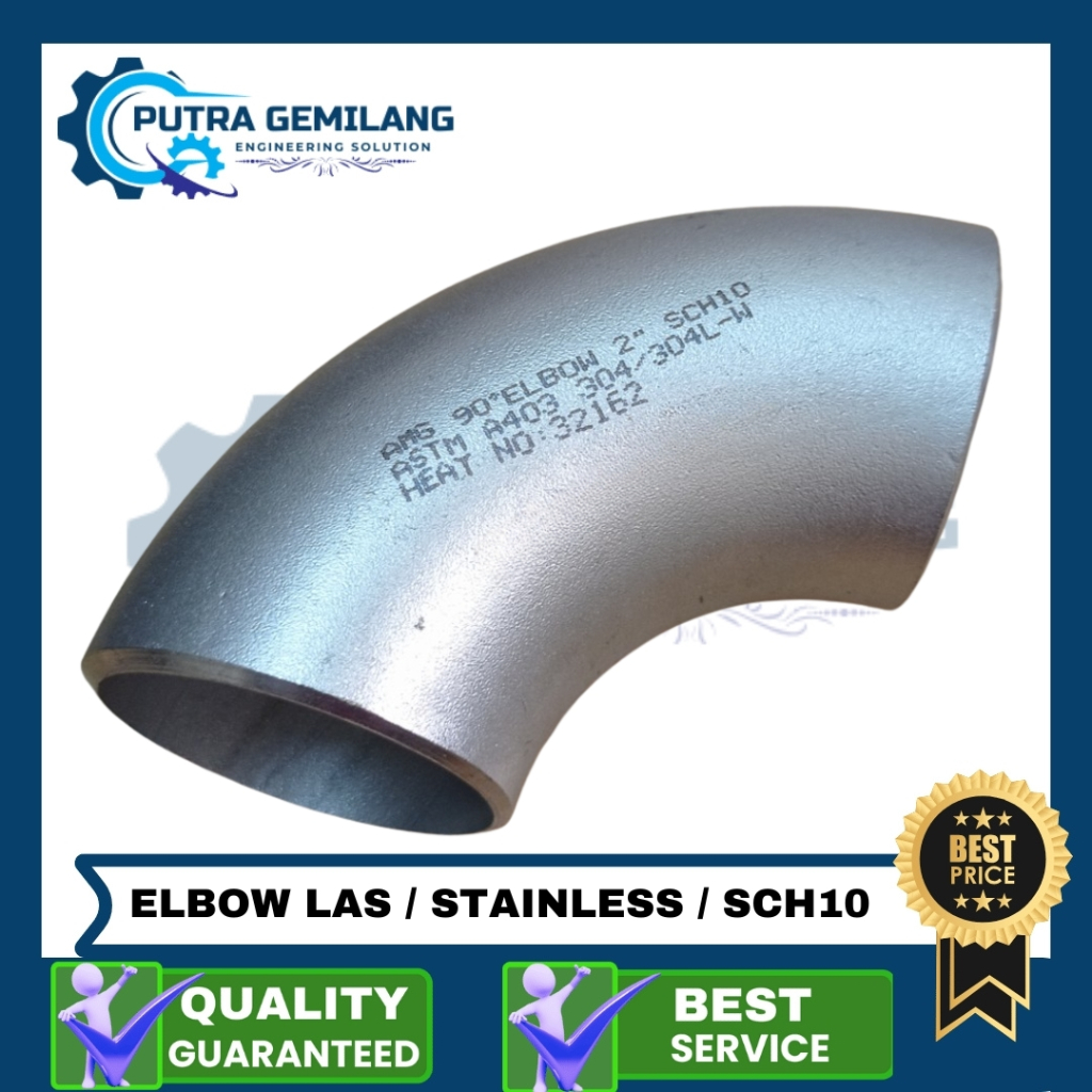 ELBOW LAS STAINLESS 2-1/2" -5" inch SS304