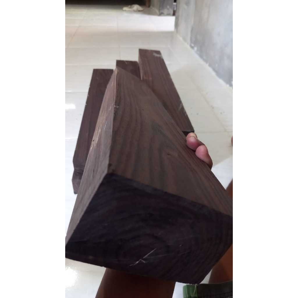 Cod kayu sonokeling full galih | bahan gagang sonokeling | bahan kerajinan kayu sonokeling