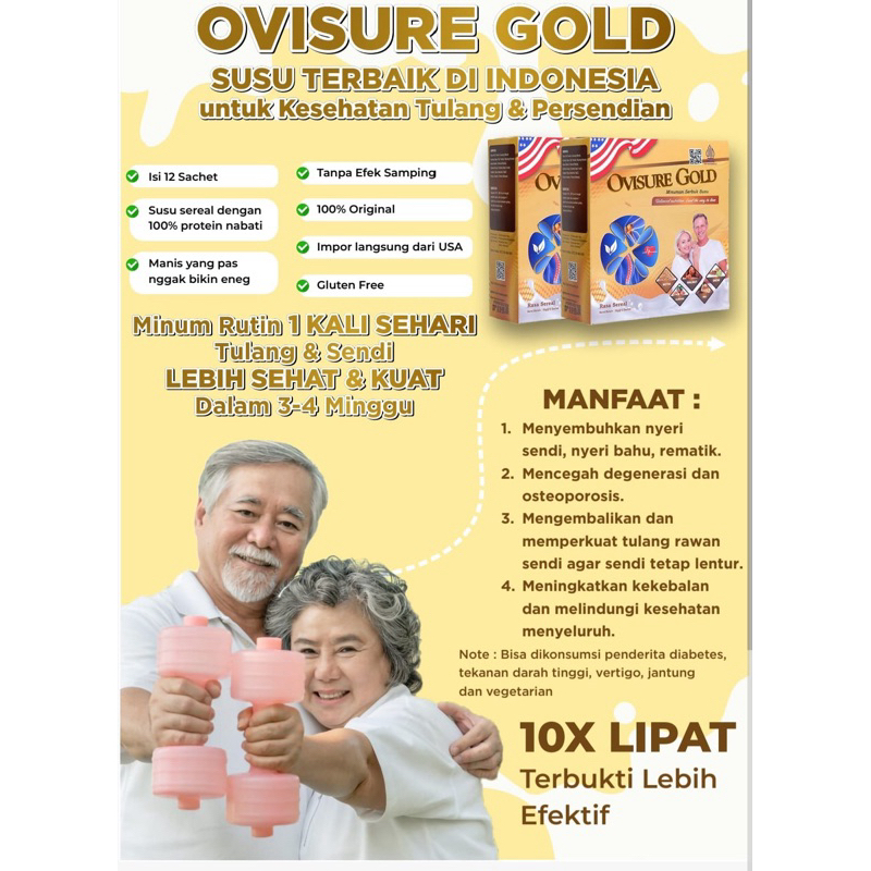 

Ovisure Gold Original KEMASAN BARU. SIAP KIRIM READY STOK ,Memulihkan kerusakan Tulang.