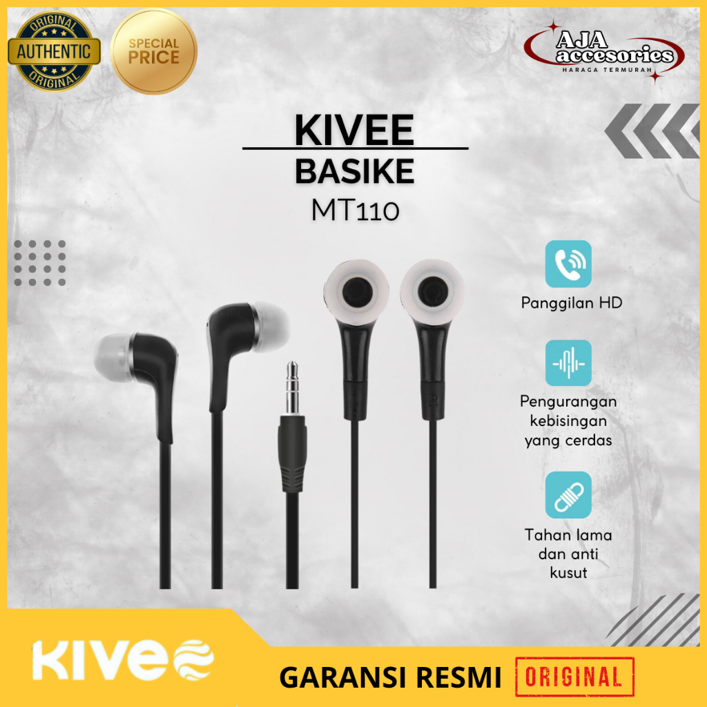 KIVEE BASIKE MT110 Headset Kabel Original