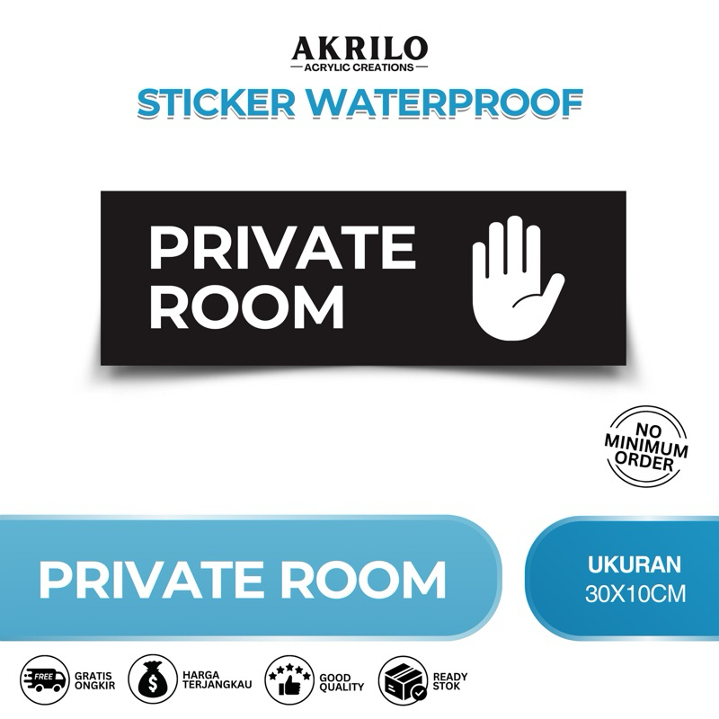 

STIKER PRIVATE ROOM | STIKER PETUNJUK PRIVATE ROOM | STIKER VINYL TAHAN AIR