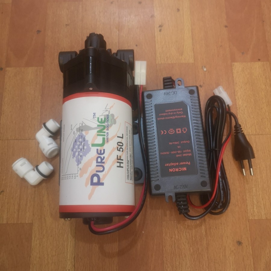 Pompa Booster HF50L / Pompa Booster HF 50 L - 24 Volt 4 Ampere - Pump + Adaptor