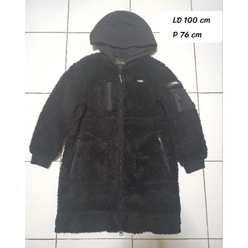 National Geographic Hodie Parka Sherpa Saku Samping