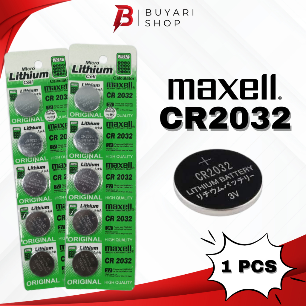 MURAH Baterai Batre Batrai Batrei CMOS Sony CR2032 Laptop PC Baterai Timbangan Digital badan CR2032 