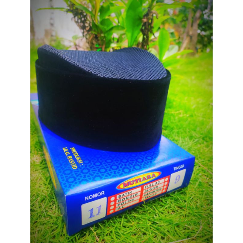 Peci/Songkok hitam Susun full AC