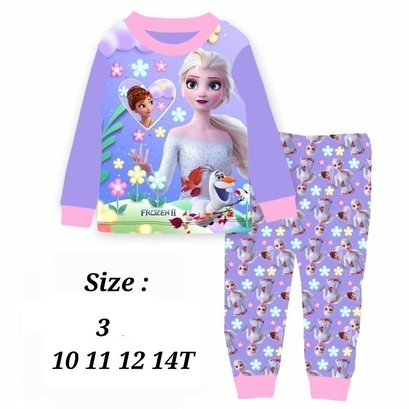 PIYAMA CUDDLE ME FROZEN ELSA BAJU TIDUR ANAK