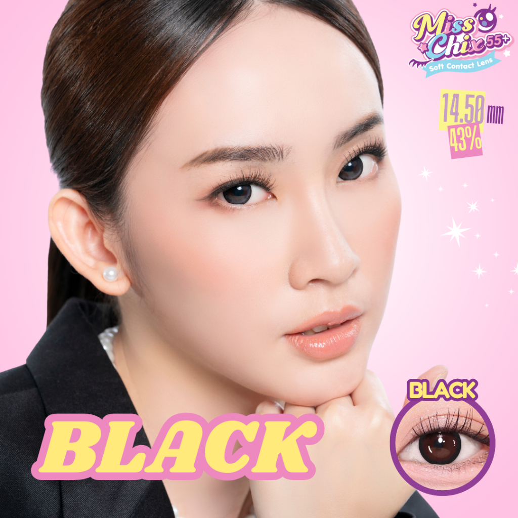 GROSIR Softlens BLACK Series Normal s/d -800 Diameter 14.50 mSoftlens hitam pekat soflen hitam
