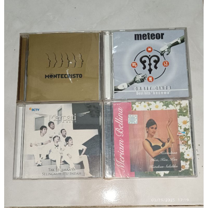 cd Indonesia MONTECRISTO-Celebration of Birth (2) / METEOR-Orbit Cinta / MERPATI-Tak Selamanya Selin