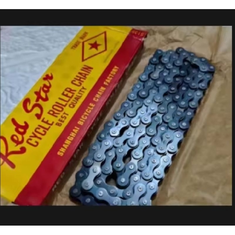 Rantai Sepeda Bintang Red Star Single Speed Chain Rantai Sepeda BMX Fixie Mini Jengki Lipat Seli Ran