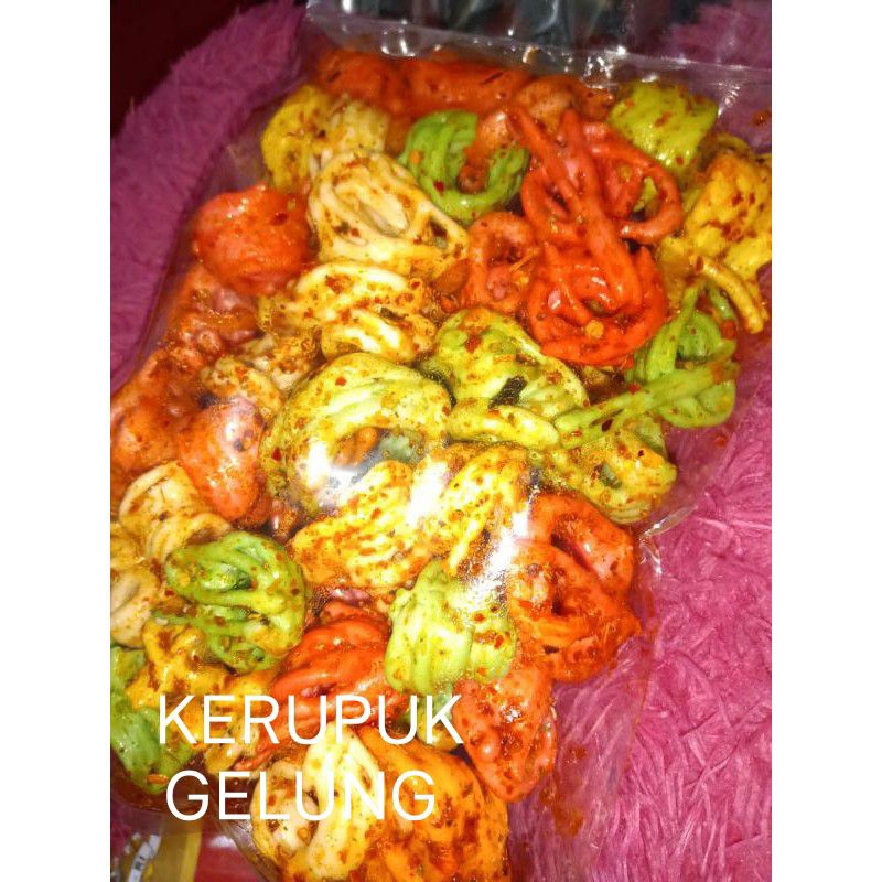 

Seblak Kerupuk Gelung 500gr Pedas Daun Jeruk