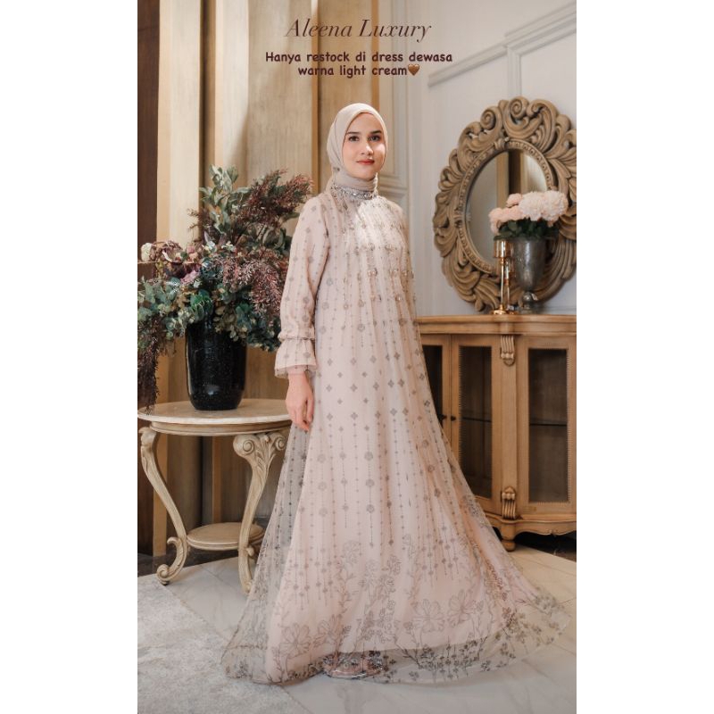 READY SIAP KIRIM ALEENA DRESS JAVINA OFFICIAL