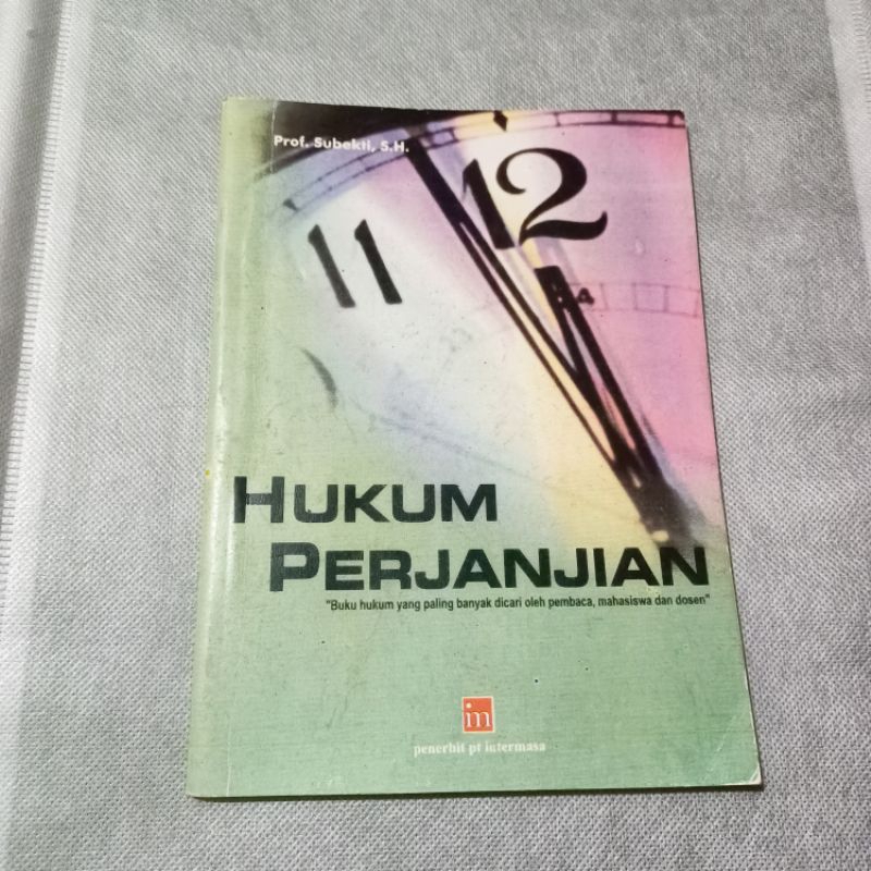 Preloved Buku Hukum Perjanjian Prof. Subekti