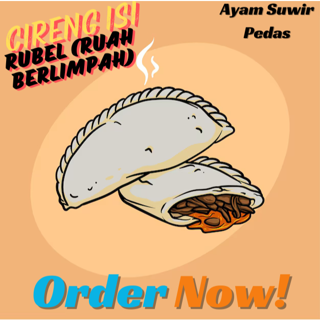 

Cireng Isi Rubel (Ruah Berlimpah) Ayam Suwir Pedas Jumbo