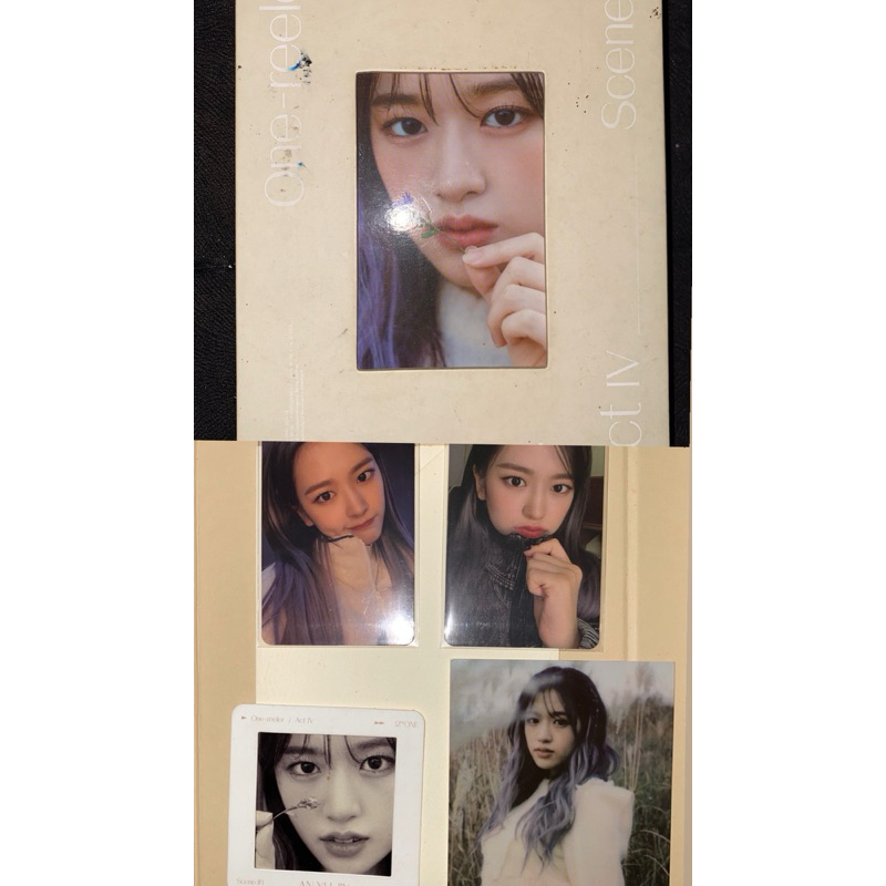 photocard & album ahn yujin one reeler izone